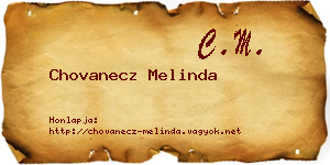 Chovanecz Melinda névjegykártya
